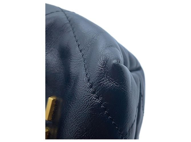 Chanel Black Mini Shiny Calfskin 22 Handbag - view 8