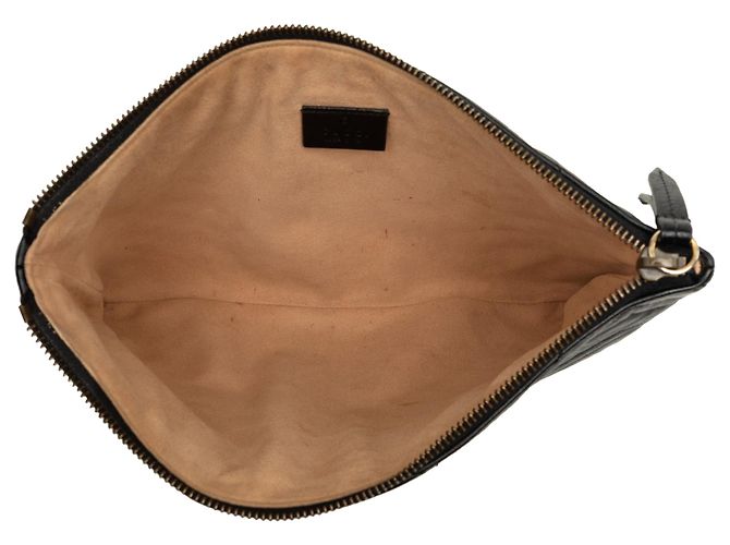 Clutch Gucci Black GG Marmont in pelle Matelasse Nero - vista 4