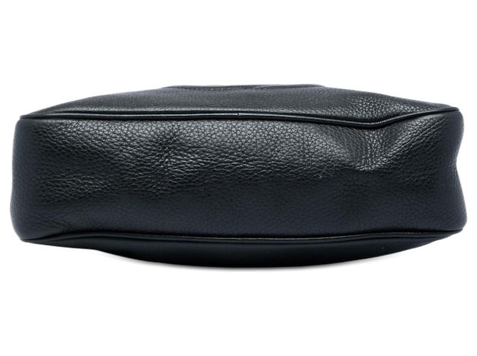 Borsa a Spalla Gucci Black Leather Soho Chain Zip Nero - vista 3