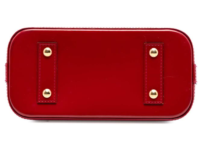 Louis Vuitton Alma BB Monogram Vernis rosso - vista 3