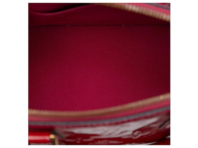 Louis Vuitton Alma BB Monogram Vernis rosso - vista 4