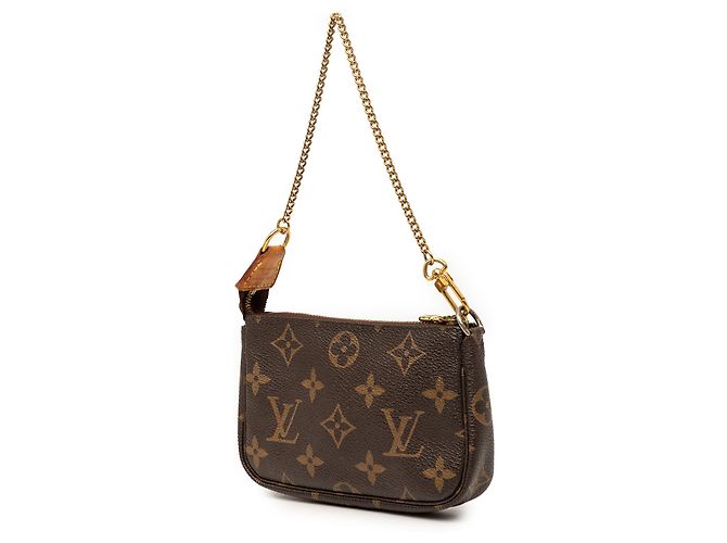 Louis Vuitton Brown Monogram Mini Pochette Accessoires Marrom - vista 2