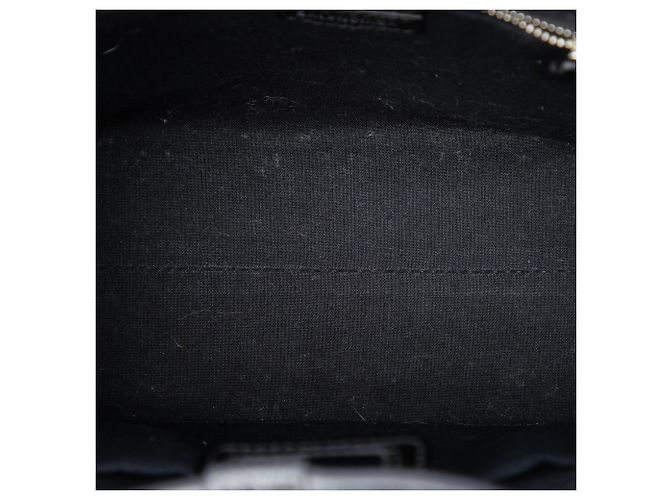 Borsa shopping Balenciaga Black Patent Logo XXS Nero - vista 4
