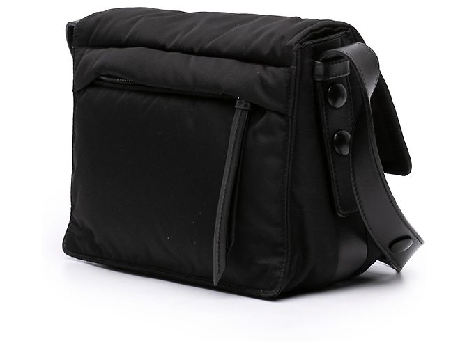 Borsa a tracolla Prada Black Small Re Nylon Trapuntata Traveller Nero - vista 2