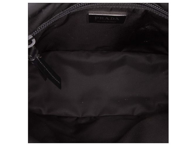 Borsa a tracolla Prada Black Small Re Nylon Trapuntata Traveller Nero - vista 4