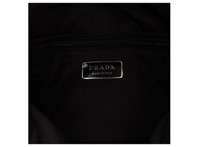 Borsa a tracolla Prada Black Small Re Nylon Trapuntata Traveller Nero - vista 5