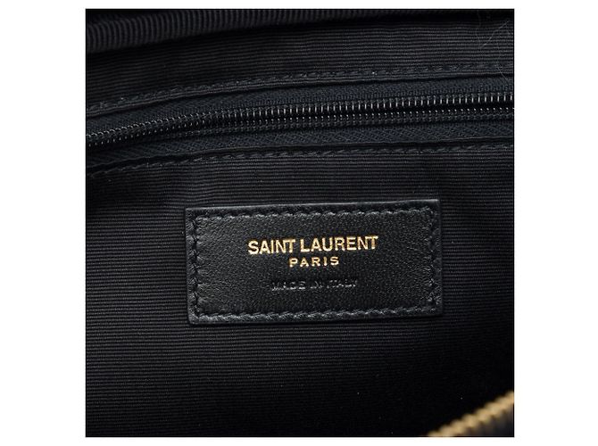 Pochette cosmetica Calypso in agnello imbottito nero con monogramma Saint Laurent, piccola - vista 5