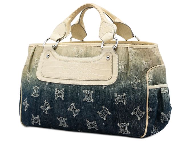 Céline Borsa Celine Blue Macadam Denim Ombre Boogie - vista 2