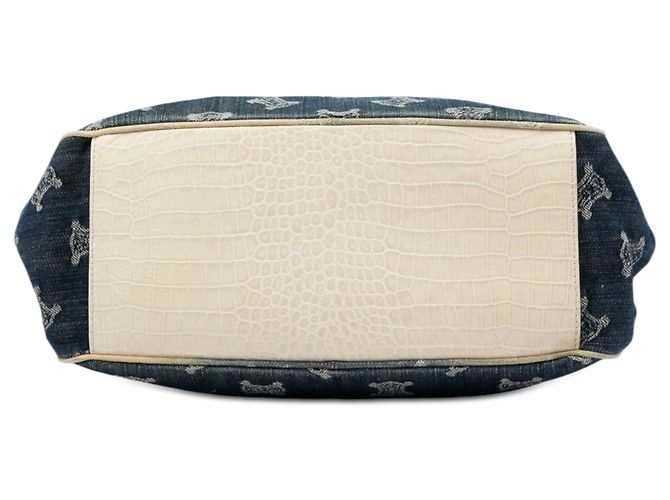 Céline Borsa Celine Blue Macadam Denim Ombre Boogie - vista 3