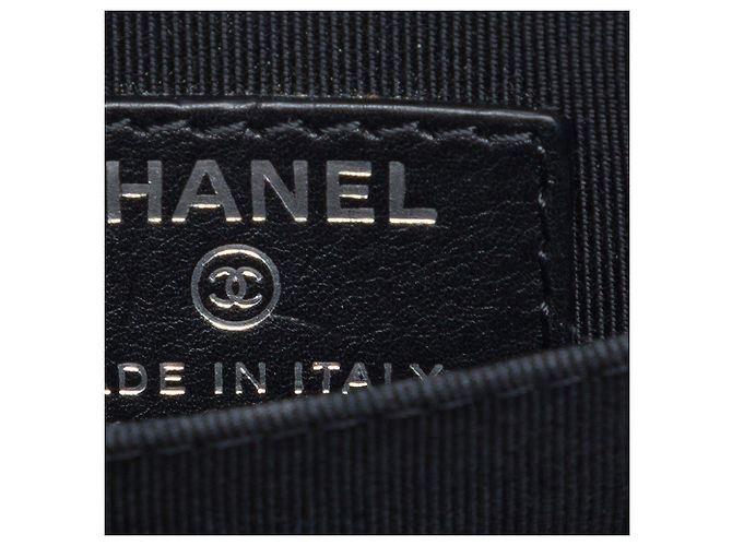 Chanel Schwarzer CC Kalbsleder Handy Crossbody - Ansicht 5