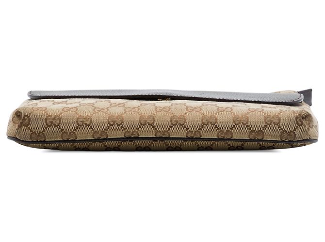 Gucci Beige GG Canvas Crossbody Bege - vista 3