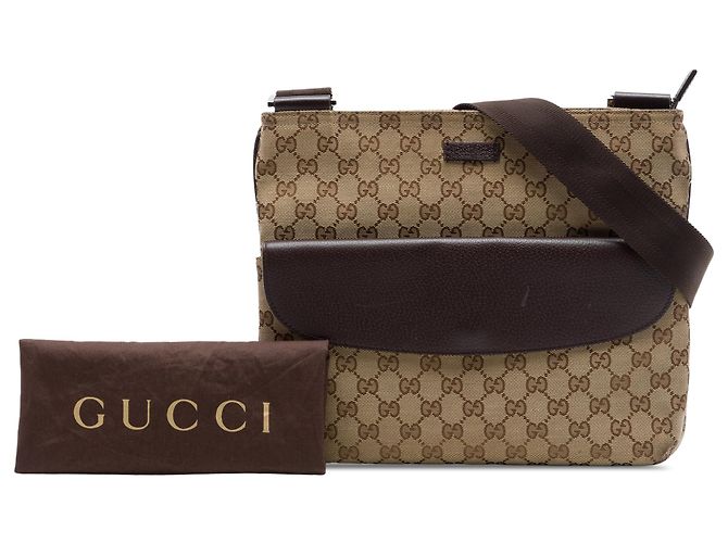 Gucci Beige GG Canvas Crossbody Bege - vista 7