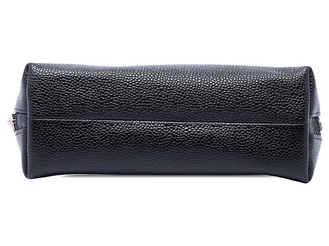 Neceser de cosméticos Chanel Black CC Caviar Negro - vista 3