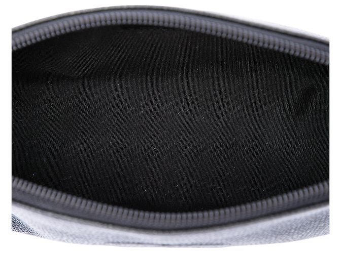 Neceser de cosméticos Chanel Black CC Caviar Negro - vista 4