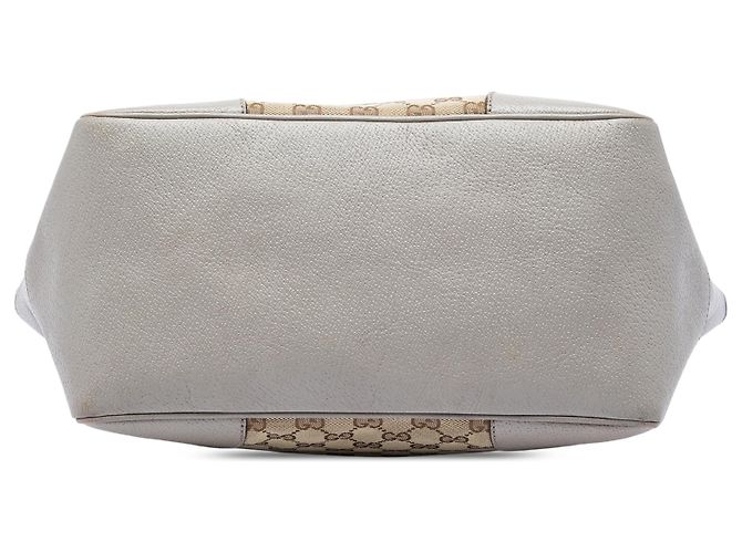 Borsa Tote Bree in tela GG beige e pelle Gucci - vista 3