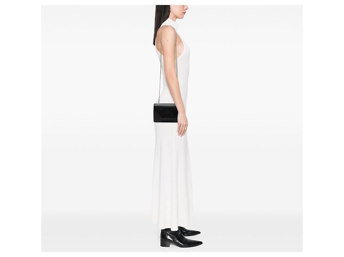 Borsa a tracolla Betty in pelle piccola nera Saint Laurent Nero - vista 6