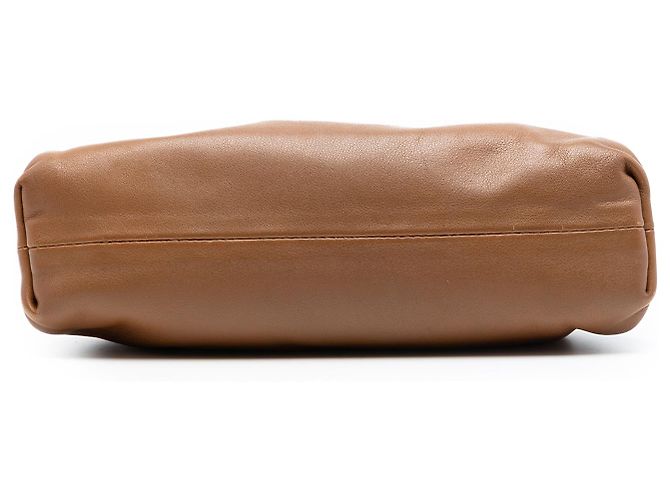 Bottega Veneta Mini Pouch in pelle di agnello marrone - vista 3