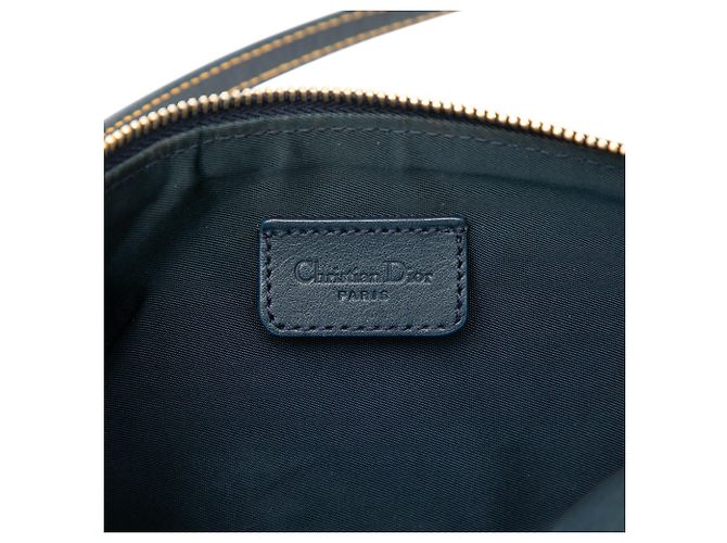 Pochette Saddle Blue Mini Diorissimo in tela Blu navy - vista 5