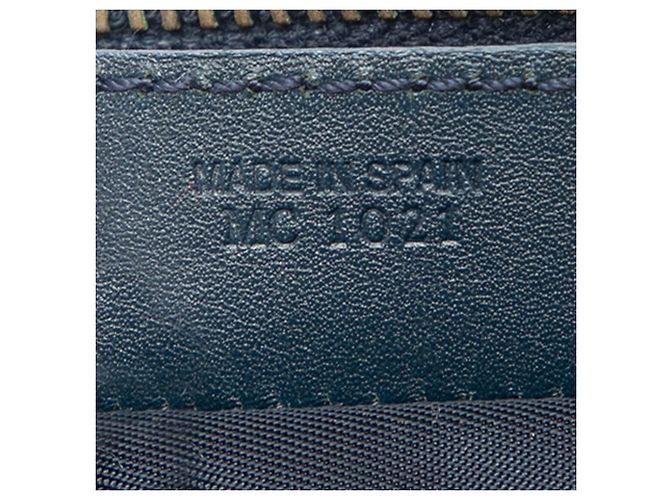 Pochette Saddle Blue Mini Diorissimo in tela Blu navy - vista 6