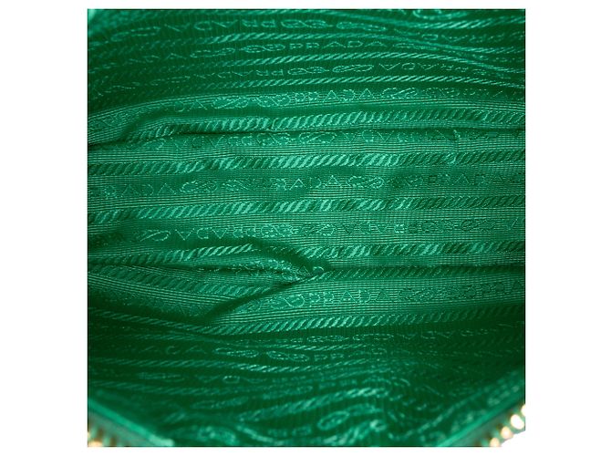 Saffiano Borsa Prada Green Impuntu Re Nylon Re Edition 1995 Chaine Verde - vista 4