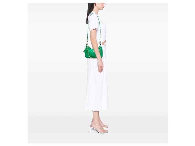 Saffiano Borsa Prada Green Impuntu Re Nylon Re Edition 1995 Chaine Verde - vista 6