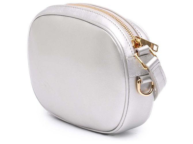 Céline Borsa a tracolla Celine Silver Small Quilted Calfskin C Charm Argento - vista 2