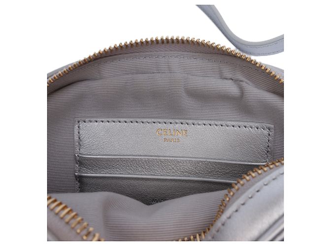 Céline Borsa a tracolla Celine Silver Small Quilted Calfskin C Charm Argento - vista 5