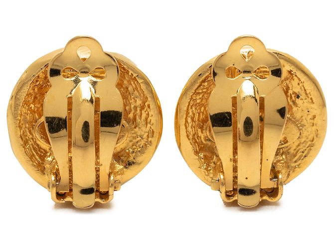 Orecchini Chanel Gold Gold Plated 31 Rue Cambon Round Clip On D'oro - vista 2