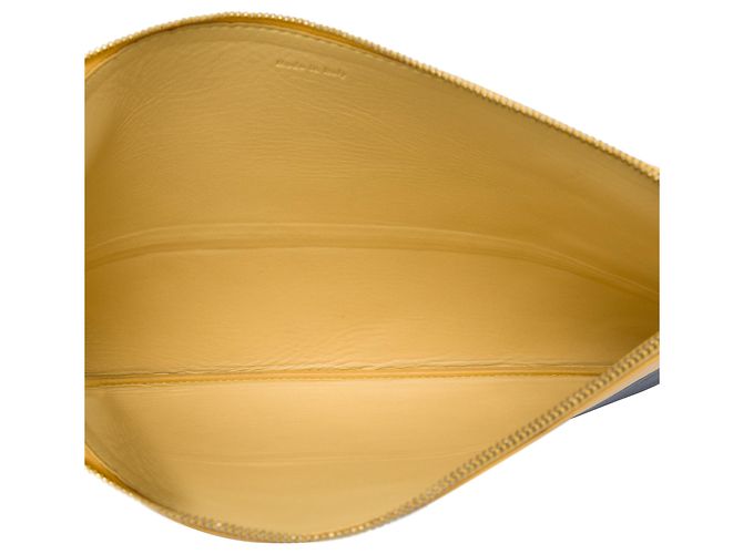 Céline Clutch Solo in pelle bicolore giallo Celine - vista 4