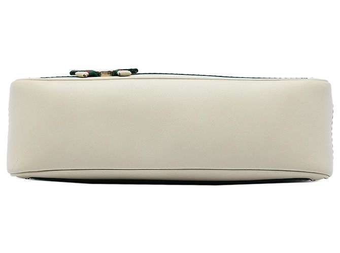 Borsa a Spalla Gucci Beige GG Canvas Web Mayfair - vista 3