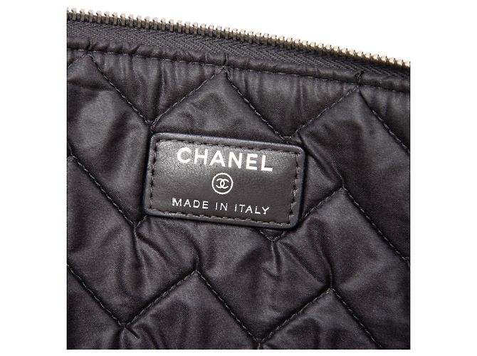 Custodia a tracolla Chevron in vernice invecchiato marrone Large Chanel Marrone scuro - vista 5