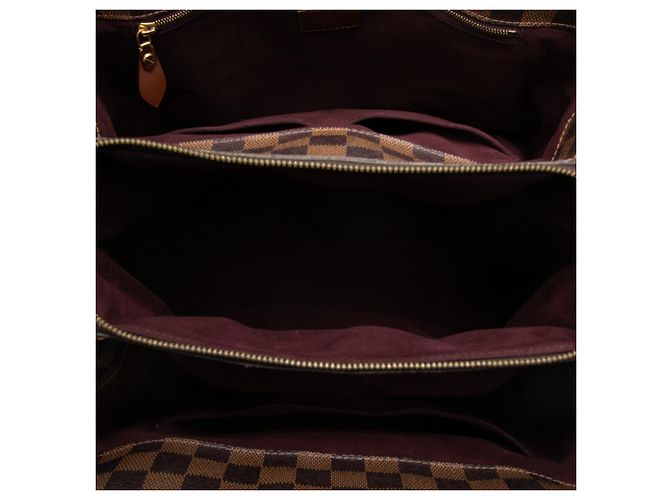 Louis Vuitton Marrone Damier Ebene Ascot - vista 4