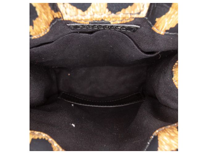 Balenciaga Mini Shopping Phone Holder mit braunem Leopardenmuster und Logo - Ansicht 4