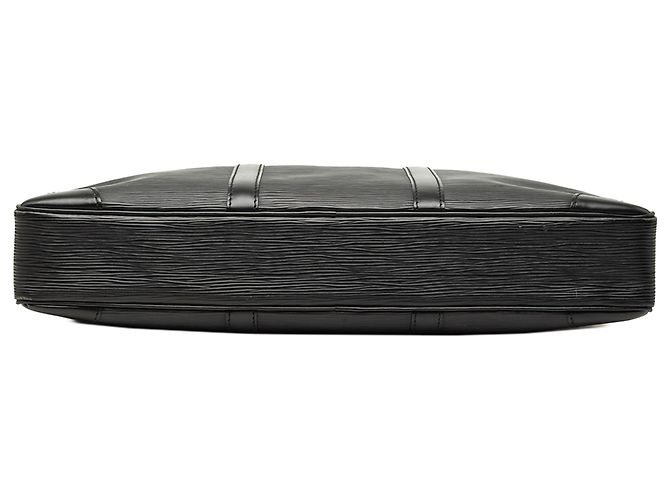 Louis Vuitton Black Epi Porte Documents Voyage Nero - vista 3