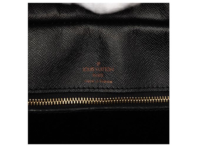 Louis Vuitton Black Epi Porte Documents Voyage Nero - vista 5