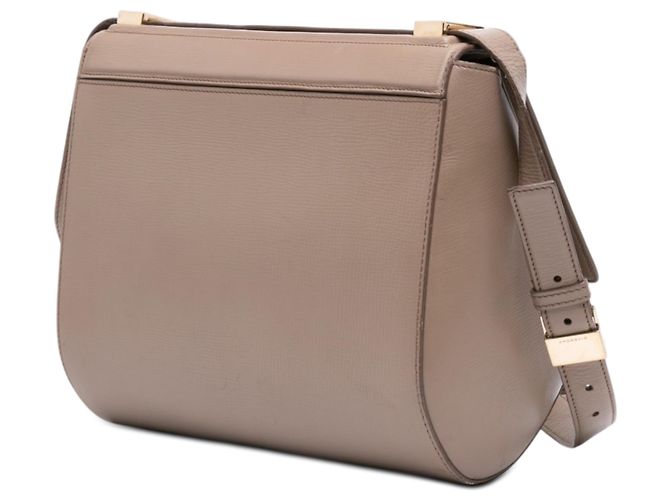 Givenchy Pandora Box Crossbody em couro de bezerro de grão médio marrom Taupe - vista 2