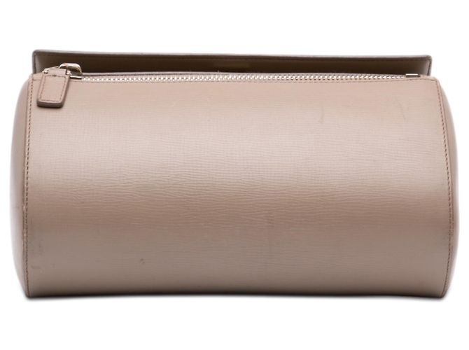 Givenchy Pandora Box Crossbody em couro de bezerro de grão médio marrom Taupe - vista 3