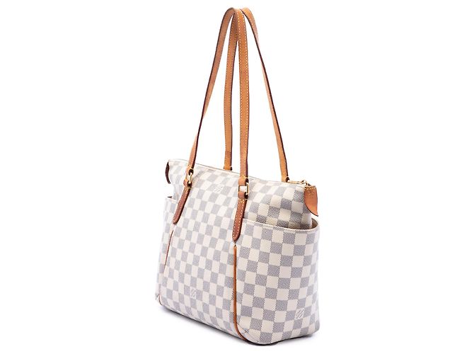 Louis Vuitton White Damier Azur Totally PM Bianco - vista 2