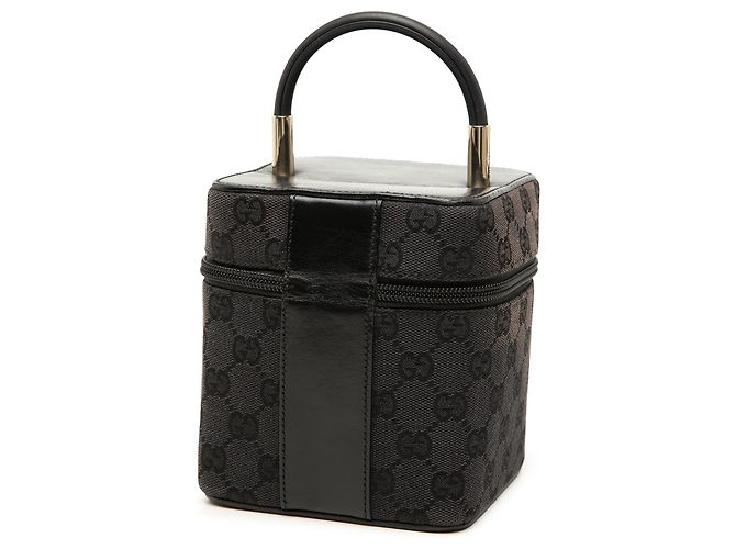 Beauty case Gucci in tela GG marrone Marrone scuro - vista 2
