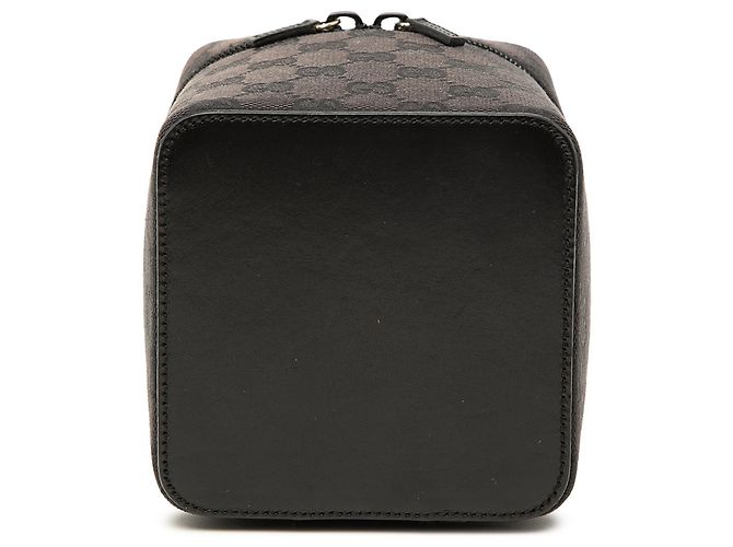 Beauty case Gucci in tela GG marrone Marrone scuro - vista 3