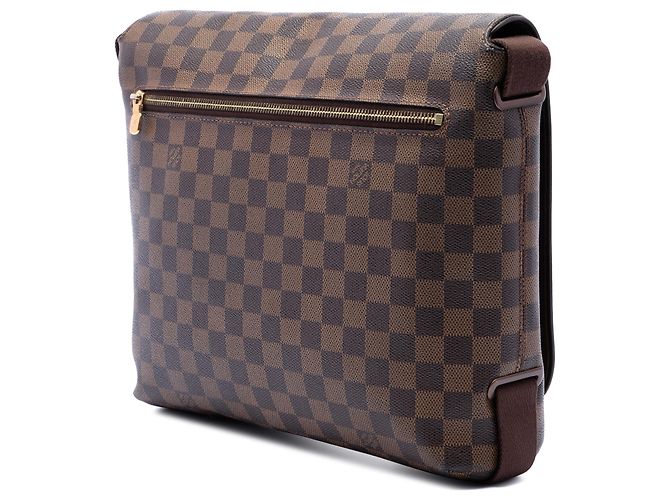 Louis Vuitton Marrone Damier Ebene Brooklyn MM - vista 2