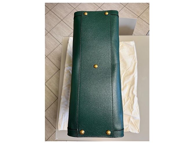 Bamboo Gucci x Adidas Borsa Shopper in pelle verde Bianco Rosso Blu Giallo - vista 7