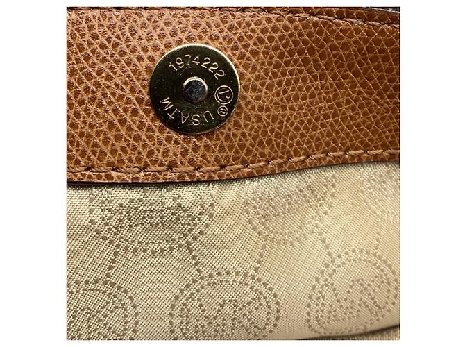 Borsa Michael Kors Aubrey Signature Large in pelle marrone Rosso - vista 6