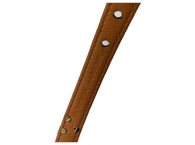 Louis Vuitton Essential V Bracelet in Brown Coated Canvas Red - view 7