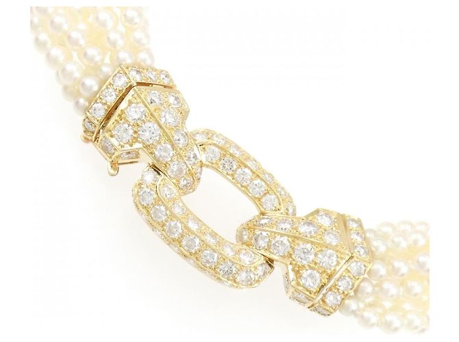Collana Cartier Akoya Pearl Au750 D'oro - vista 3
