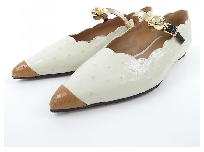 Marni Lederschuhe Beige - Ansicht 3