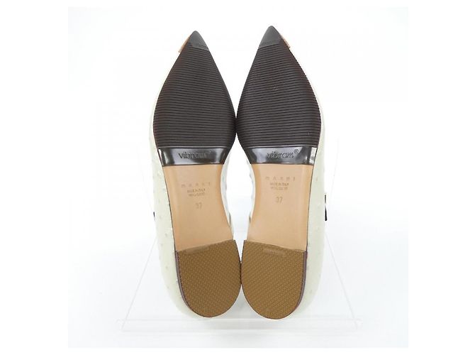 Marni Lederschuhe Beige - Ansicht 4