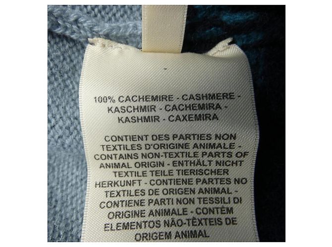 Hermès Cárdigan de cachemira BRIDES DE GALA TARTAN Hermes Azul - vista 3