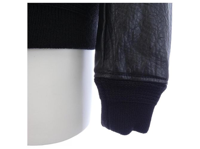 Yves Saint Laurent Giacca in Pelle Saint Laurent 577687 YC2YW Nero - vista 7