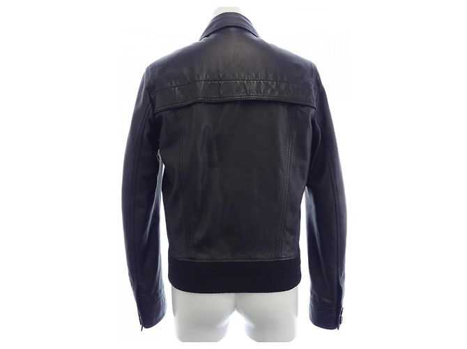 Yves Saint Laurent Lederjacke Saint Laurent 607790 YC2OC Schwarz - Ansicht 2